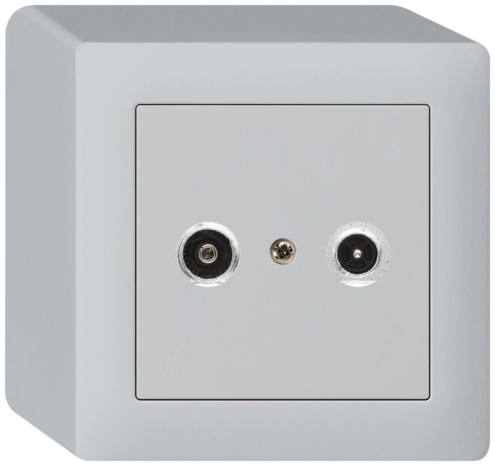 AP-Antennendose kallysto R/TV 11dB 2GHz hellgrau