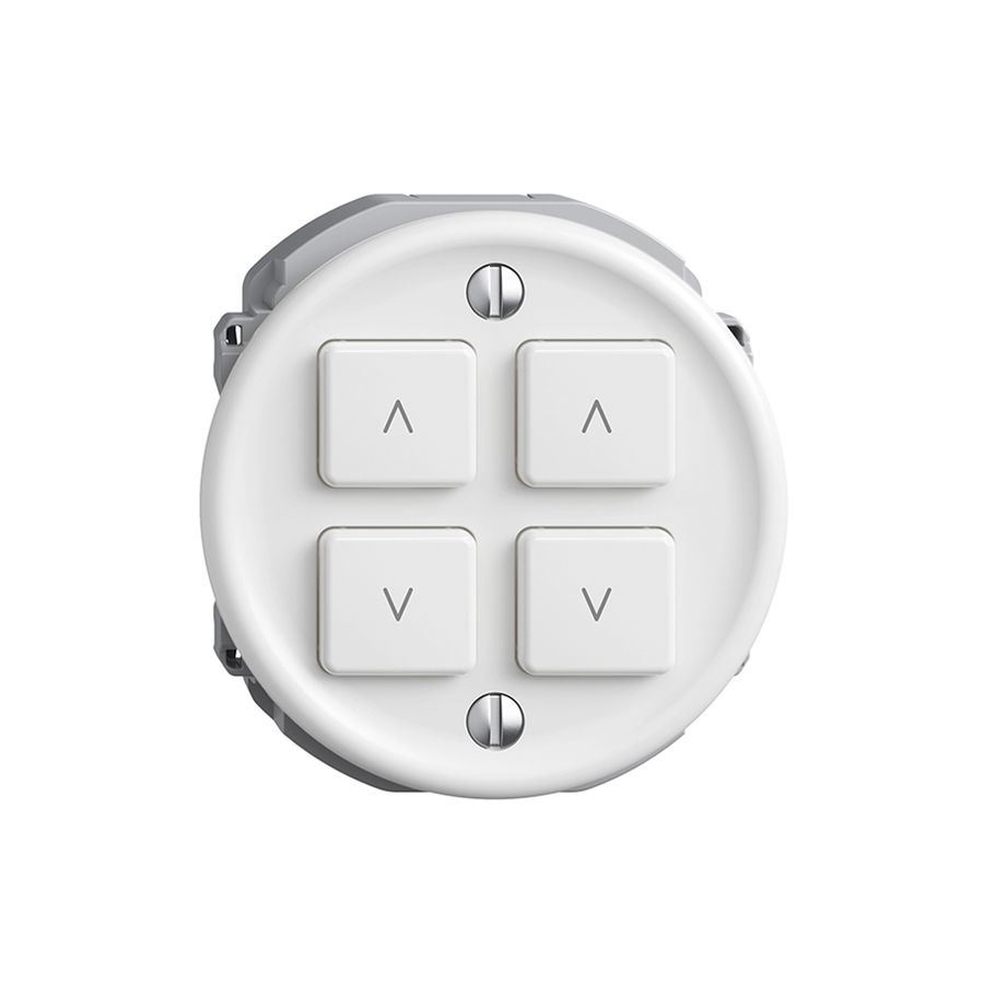Comando per interruttore tapparelle 2c/4t Sdue Wiser bianco