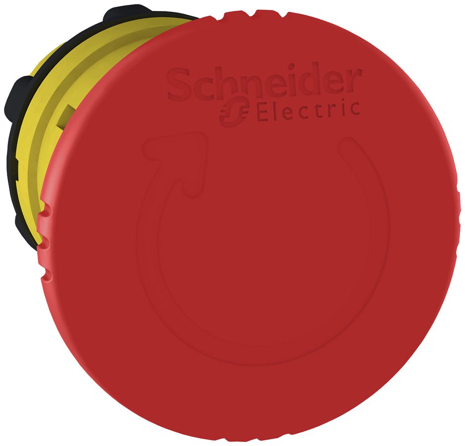 Tête pour bouton arrêt d'urgence Schneider Ø40mm rouge