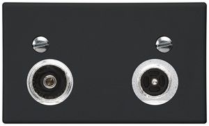 Presa d'antenna FLF Hager R-TV 4dB 2GHz nero