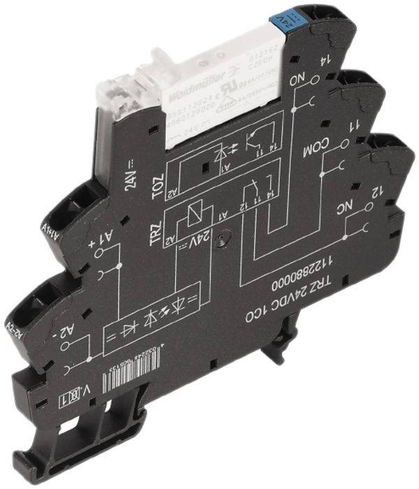 Interface relais TERMSERIES TRZ 24VDC LED vert 1C 250VAC 6A connexion à ressort