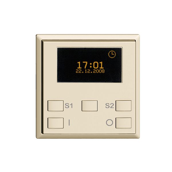 Kit frontale per timer astro.ZEP ON/OFF EDIZIOdue crema