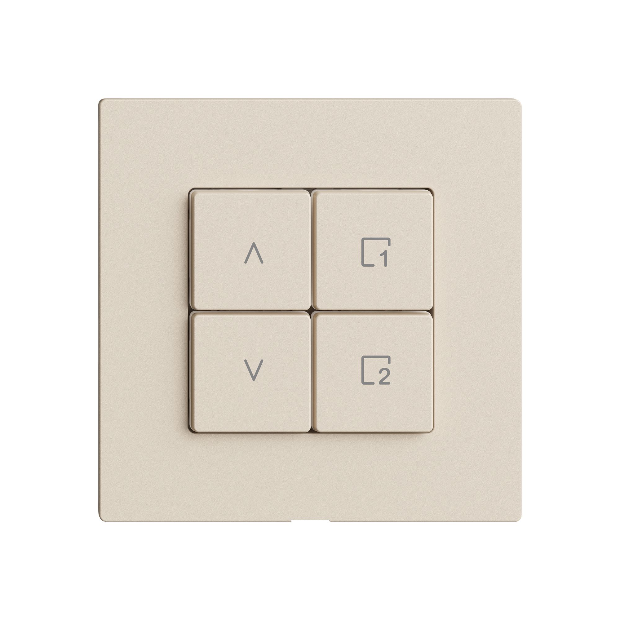 Comando per interruttore tapparelle EDIZIOdue Wiser 1c 4t cr