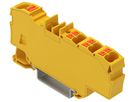 Borne de passage WAGO Contact TOPJOB S 1×6/6×1.5mm² Ex e II jaune