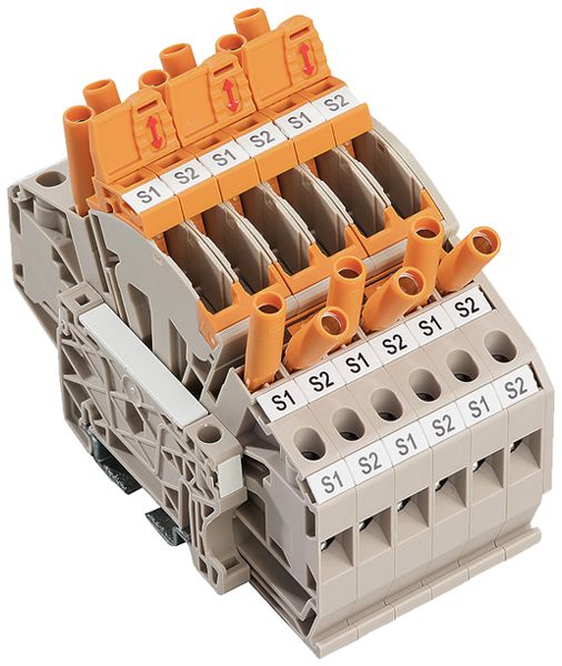 Bloc de bornes de test sectionnables WM LST CT 3PHASE WTTB 6mm² vis TS32/35