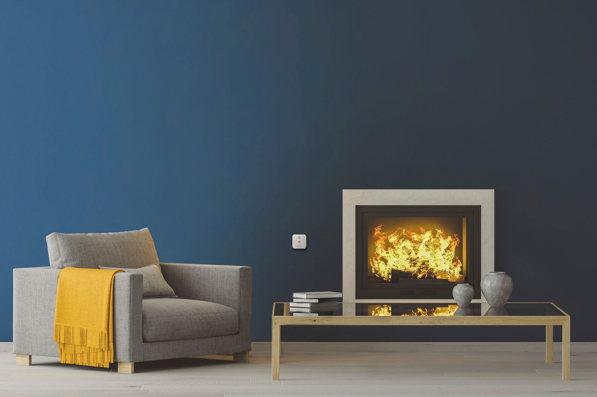 Avertisseur de danger LEDVANCE SMART+ monoxyde de carbone 3V 85×85mm blanc