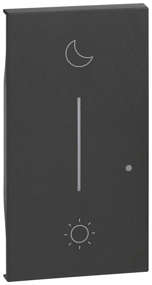 Cache Living Now 2 modules pour poussoir de scène radio jour/nuit noir