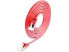 SLIM Patchkabel: 50cm, rot, 90-Pack Cat.6A, U/FTP, LSOH, Klinke unbrechbar