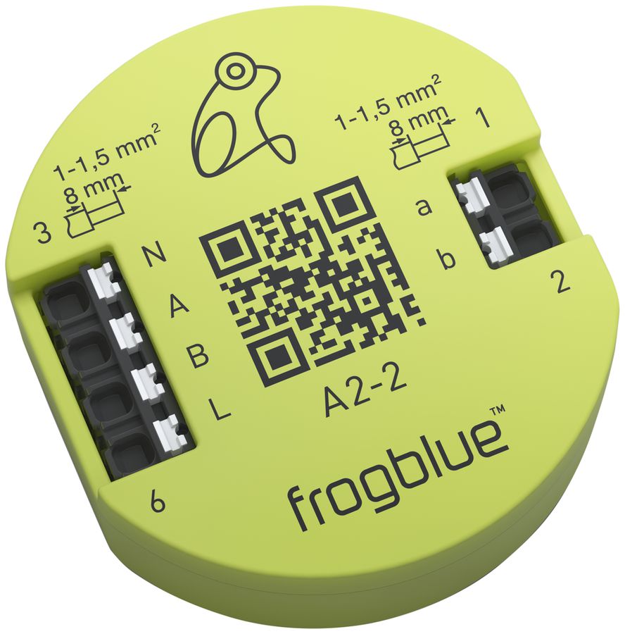 EB-RF-Schaltaktor frogblue frogAct2-2, 2-Kanal 230V 300W, 2 Eingänge