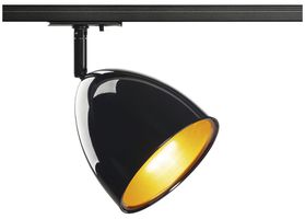 Luminaire SLV PARA CONE 14 TRACK GU10 25W adaptateur 1-ph. Ø135mm noir/or