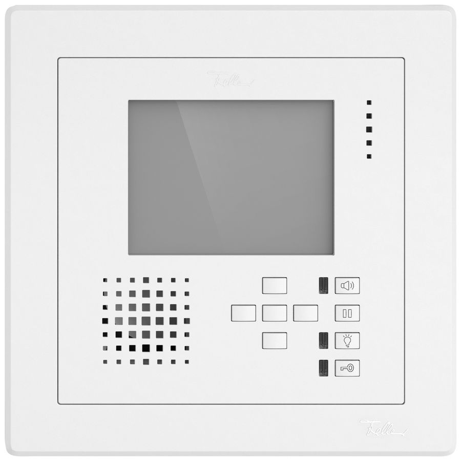 Poste mains-libres vidéo ENC EDIZIO.liv ouvre-porte fonctions commut.bc