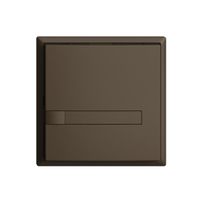 Pulsante KNX RGB EDUE, 250mW, s.LED, c.inserto carta, 1×pulsante, 1×tasto, cof