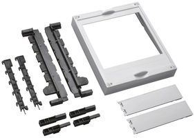 Baustein Hager univers N 300×250mm für 2 Trenner DIN00 und 4 Trenner DIN000