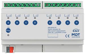 REG-Schaltaktor KNX MDT AMI-0816.03 8-Kan 16A 230VAC 8TE