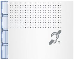 Frontale per modulo Teleloop bianco