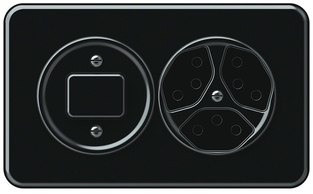 Combinazione INC origin sch 3/1L + 3×T13 148×88mm nero