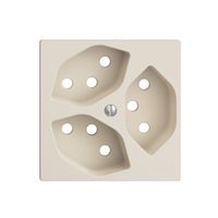 Frontplatte EDIZIOdue 3×T13 crema