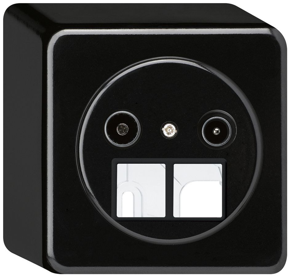 AP-Antennendose TV-R HMS basico 14dB schwarz