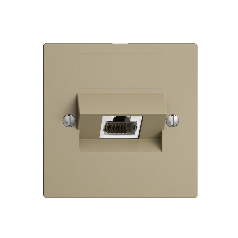 UP-Dose 1×RJ45/s 4P ITplus EDIZIOdue sand