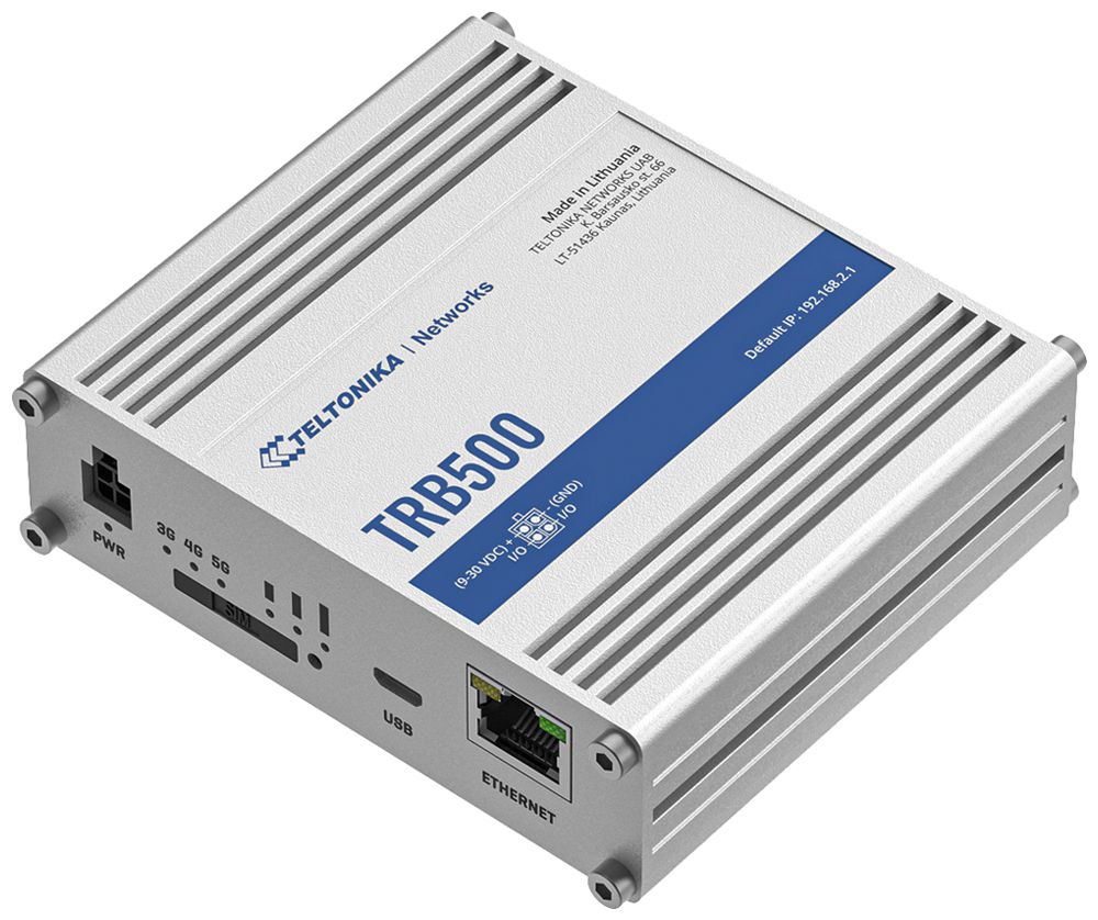 Routeur Teltonika TRB500 5G 1×LAN WLAN IPv4/IPv6 Micro-USB