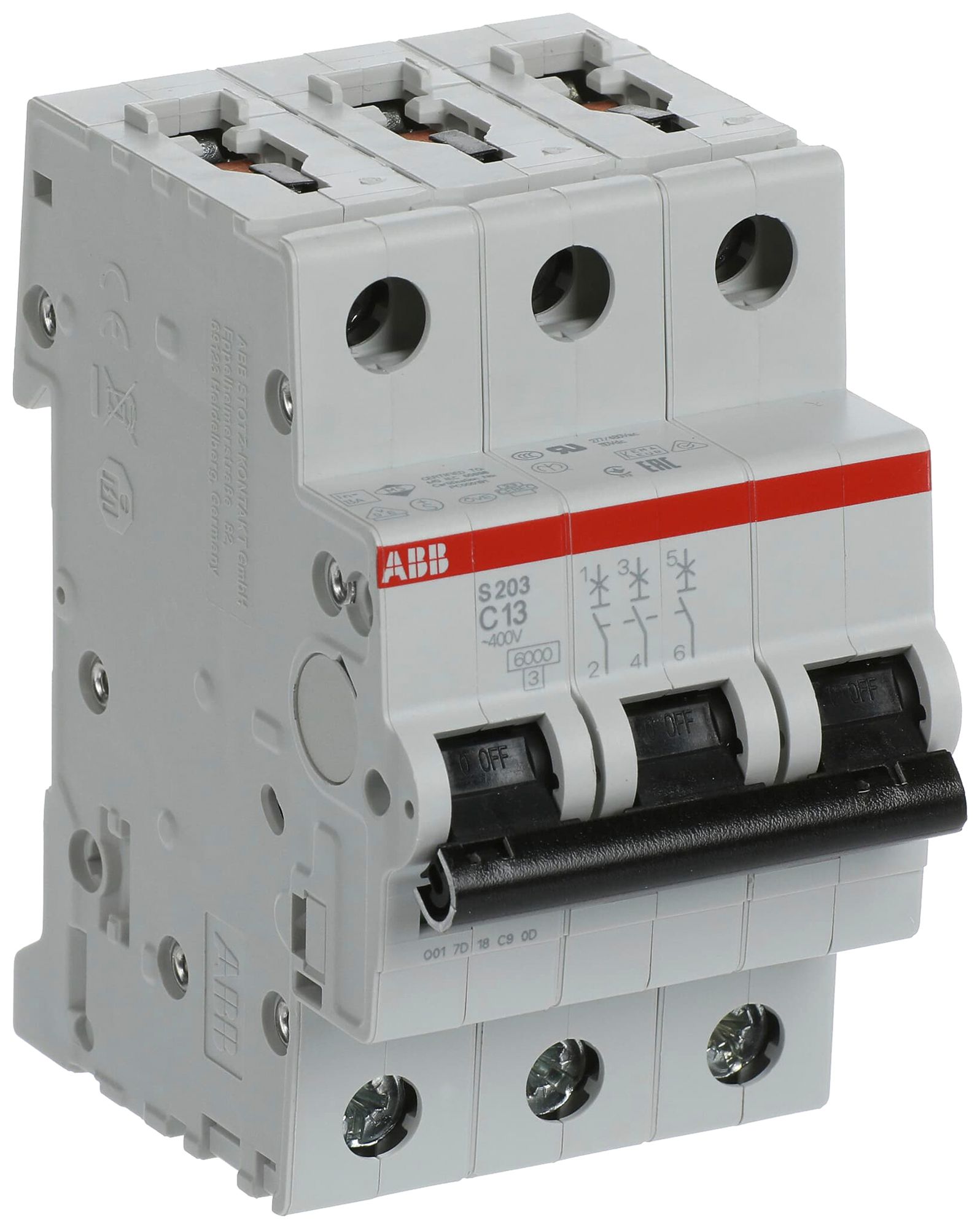 Disjoncteur ABB S203-C13 13A C 6kA