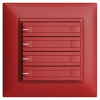 Poussoir KNX RGB ENC EDUE FMI, 250mW, a.LED RGB, papier, 4×pouss., C.2×T., ber