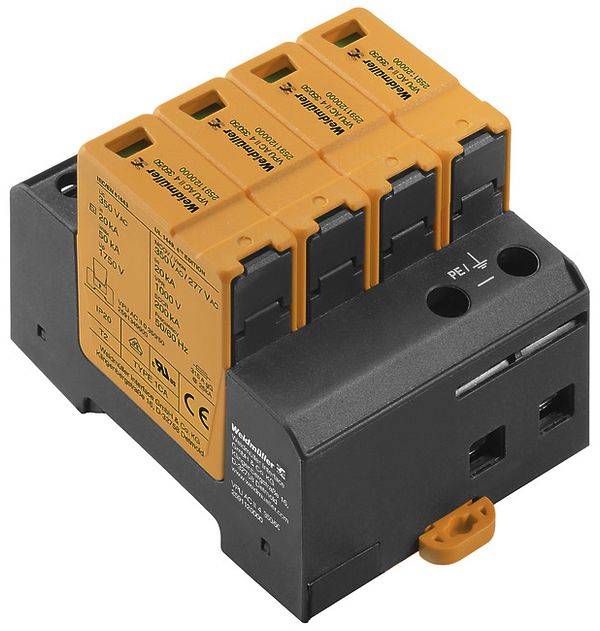 Parasurtension Weidmüller VPU AC II 4 350/50