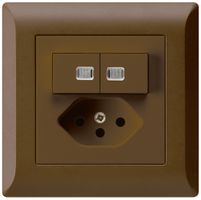 UP-Leuchtkombination 1/3+3/1P+T13 kallysto.line braun 2 Linsen