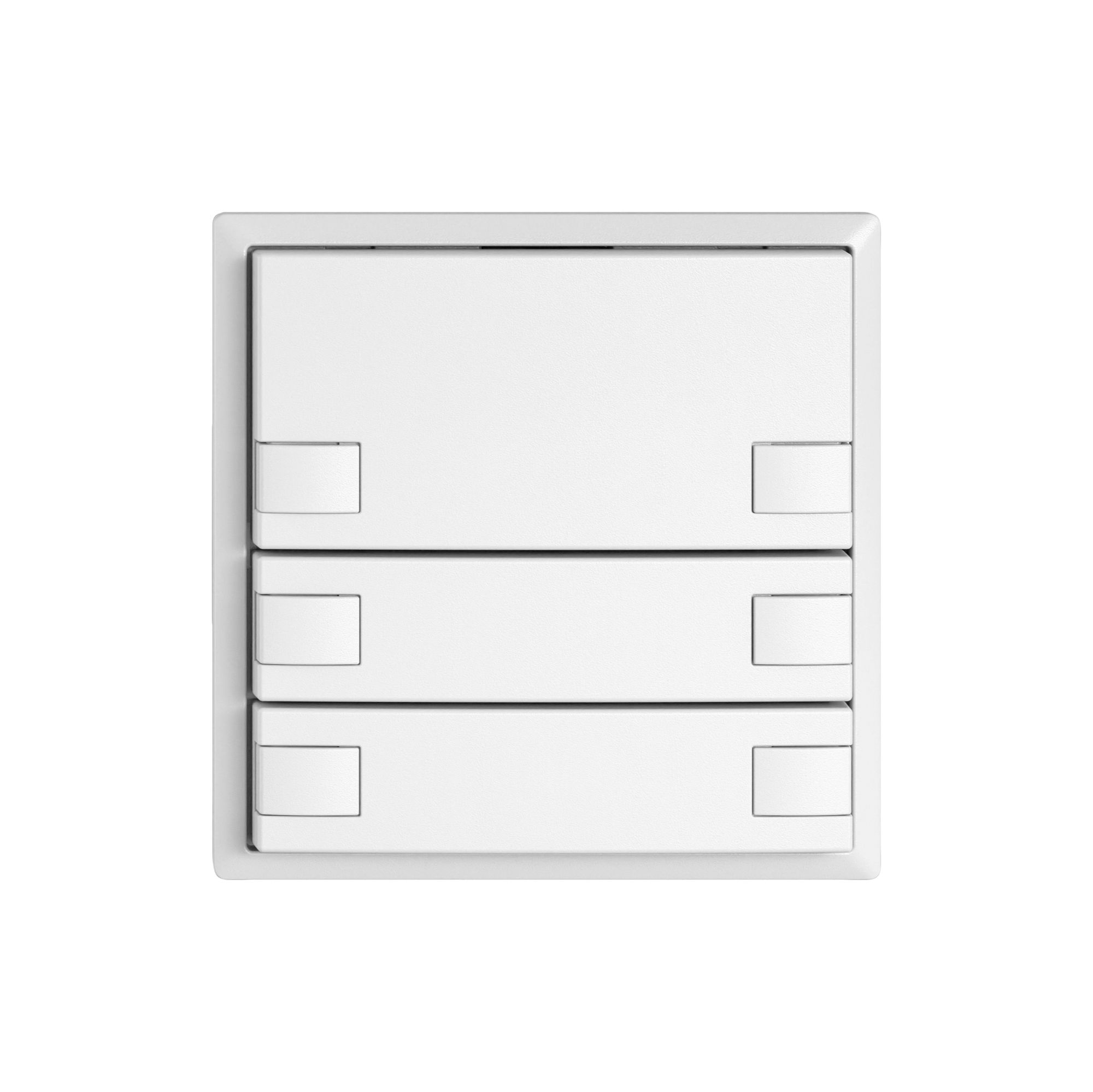 Pulsante KNX RGB EDIZIO.liv SNAPFIX® sensore temp.s.LED 6× com.1T bi