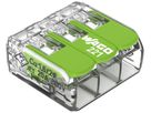 Borne pour boîte WAGO 221-423 avec levier en blister 12×3L 0.2…4mm² 32A 450V vt