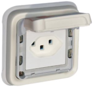 Prise ENC PLEXO type 23 blanc 16A 250V