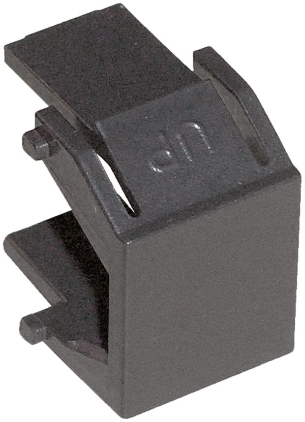 Plaque d'obturation KS Dätwyler noir 1 jeu=10 pièces