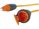 Câble de rallonge Steffen EPR-PUR 5×1.5mm² 20m T15/T15 pour l'industrie orange