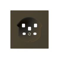 Frontset HA kallysto für Steckdose Typ 25 mit Steckklemmen braun