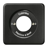 Kit front. ENC 0-Cuisinière-0-Machine pour interr.rot à clé noir
