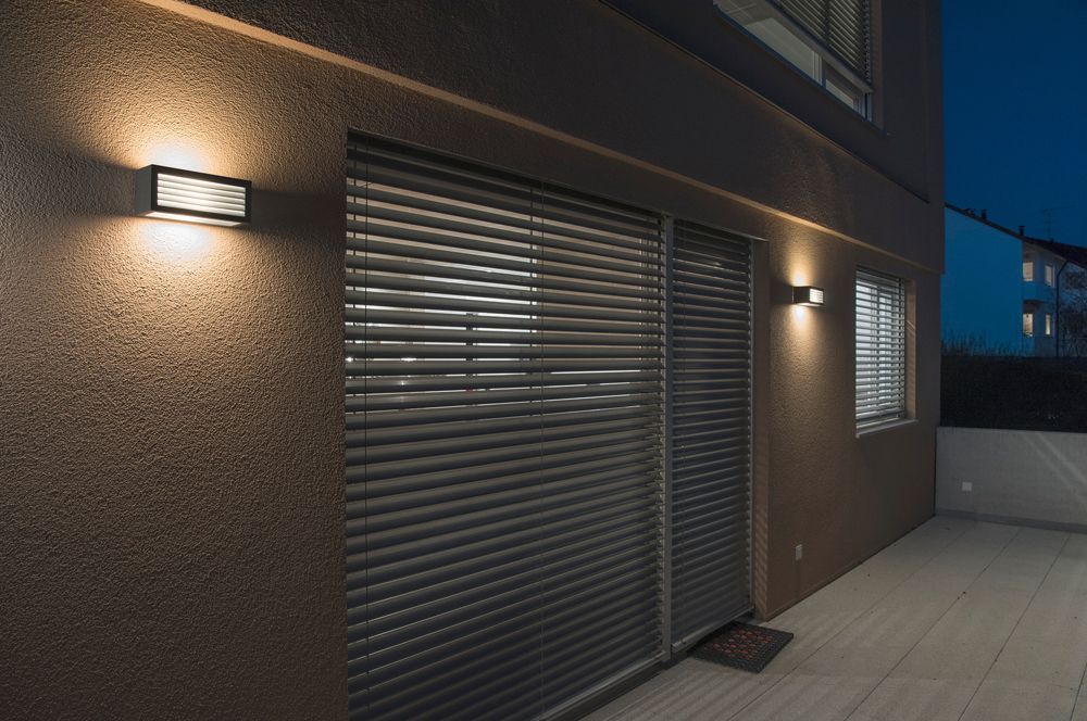 Applique LED SLV BOX L 19W 480lm 3000K IP44 250×110×110mm anthracite