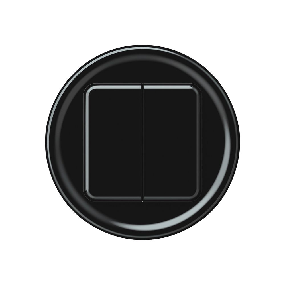 Frontset origin Schutzabdeckung für KNX-Taster 2× schwarz