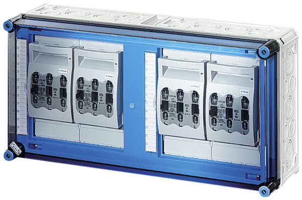 NH-Gehäuse Hensel Mi, 4×3×NH00, mit Sammelschiene, 400A, 5-polig