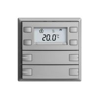 Pulsante RTH INC KNX 4×EDIZIOdue F silver, con LED RGB