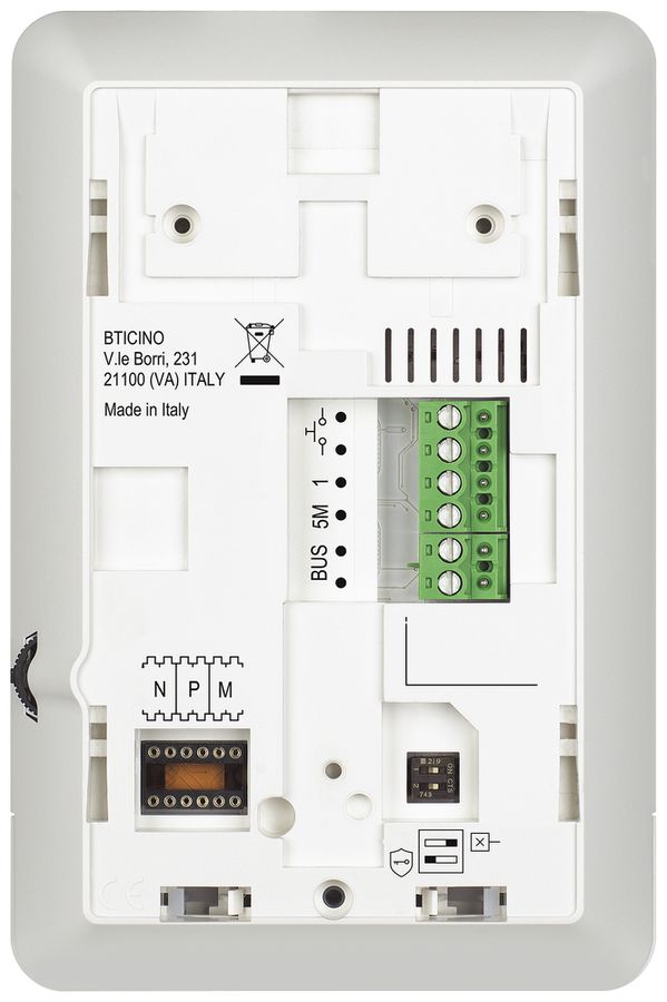 Poste intérieur audio Bticino CLASSE 100 A16E, 2 fils, blanc
