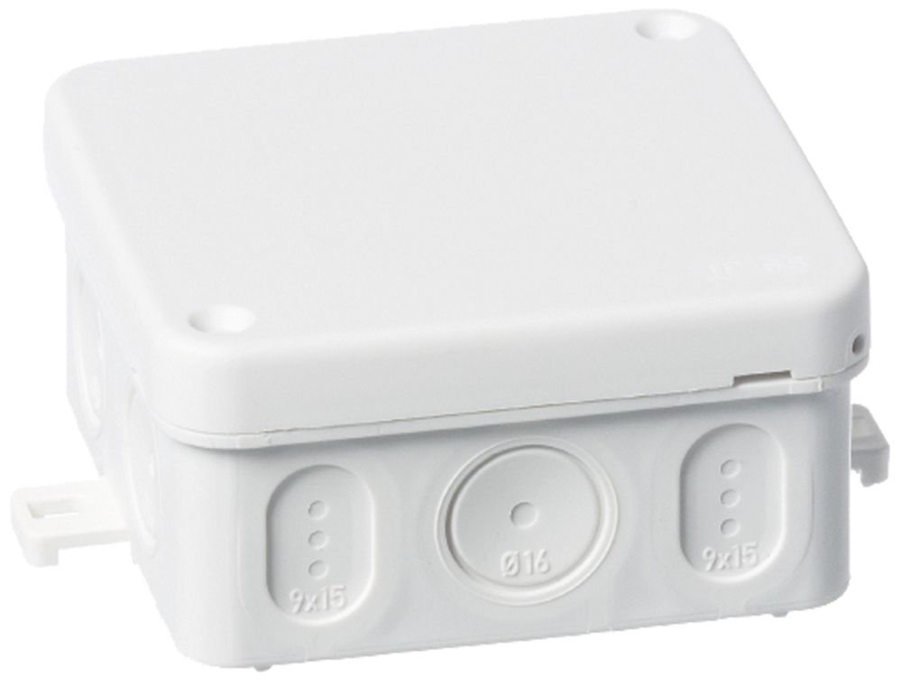 Boîte de dérivation AP ELTAG ABB AP75 75×75×38mm IP65 blanc