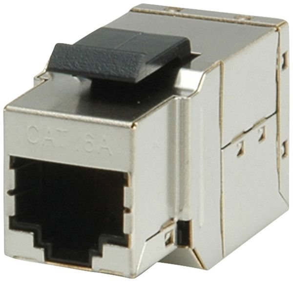 Modulo di accoppiamento ROLINE RJ45/RJ45 cat.6A/s Keystone argento