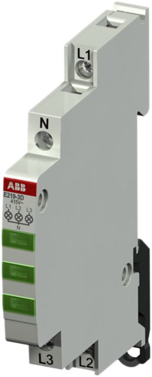 REG-Leuchtmelder ABB LED grün 415/230VAC, E219-3D