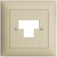 Kit frontal EDIZIOdue vanille 88×88mm 3×RJ45