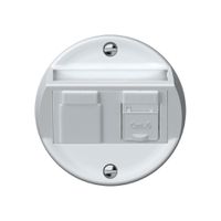 Anschlussdose origin RJ45 8(8) Kat.6 schräg 60×60mm weiss