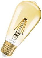 LED-Lampe LEDVANCE Vintage Edison E27 6.5W 725lm 2400K DIM Ø64×143mm klar Gold