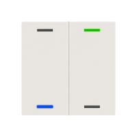 EB-Taster KNX RGBW MDT BE-TAL600211.01 2T/4B weiss matt "neutral"