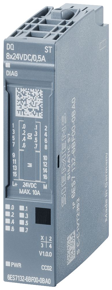 Module de sortie API Siemens SIMATIC ET200SP DQ 8×24VDC/0.5A HF A0 CC02