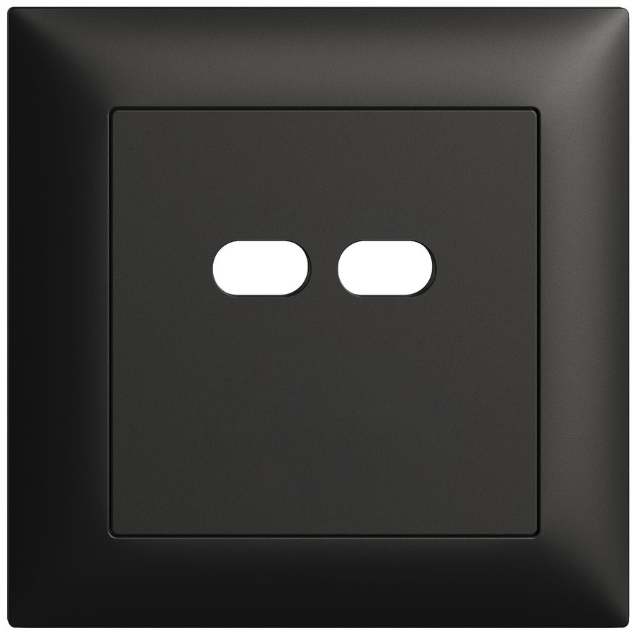 UP-Montageset Feller EDIZIOdue für Steckdose USB 18W 2×Typ C schwarz