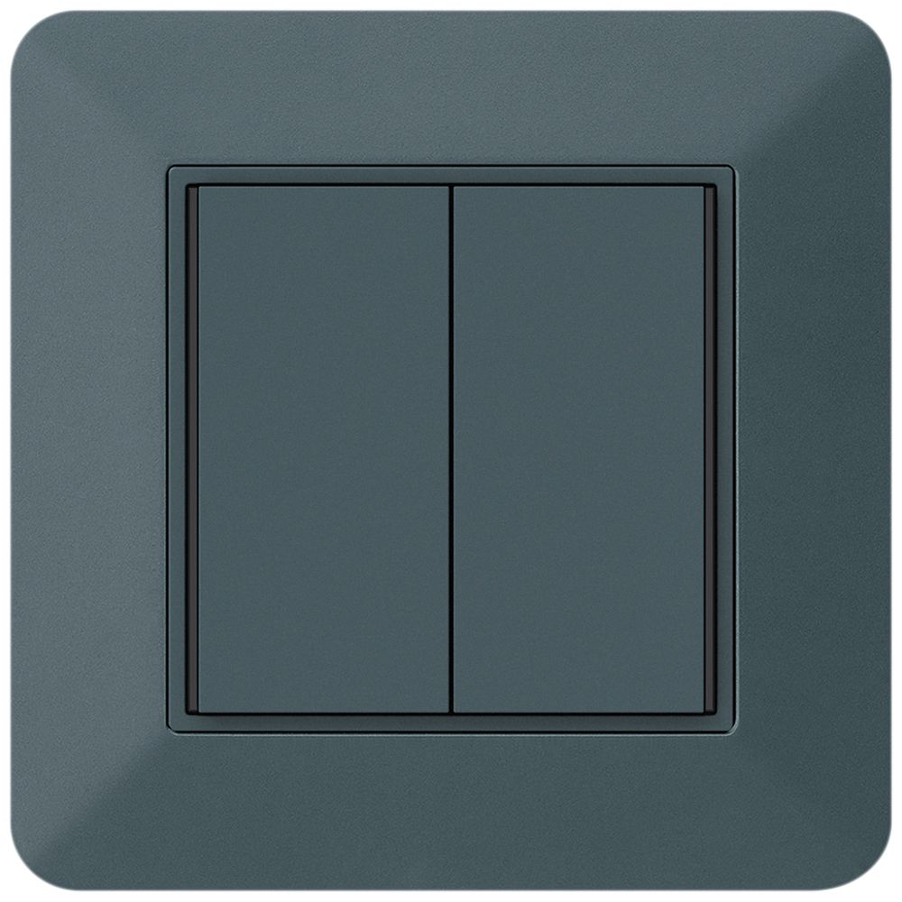 Poussoir KNX ENC KTR 2×touches 4×points actionnables LED anthracite